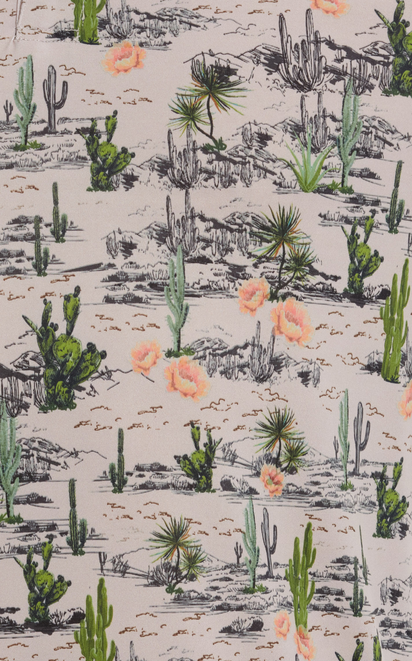 Ariat TEK Men's Taupe & Colorful Desert Cactus Print Short Sleeve Polo ...