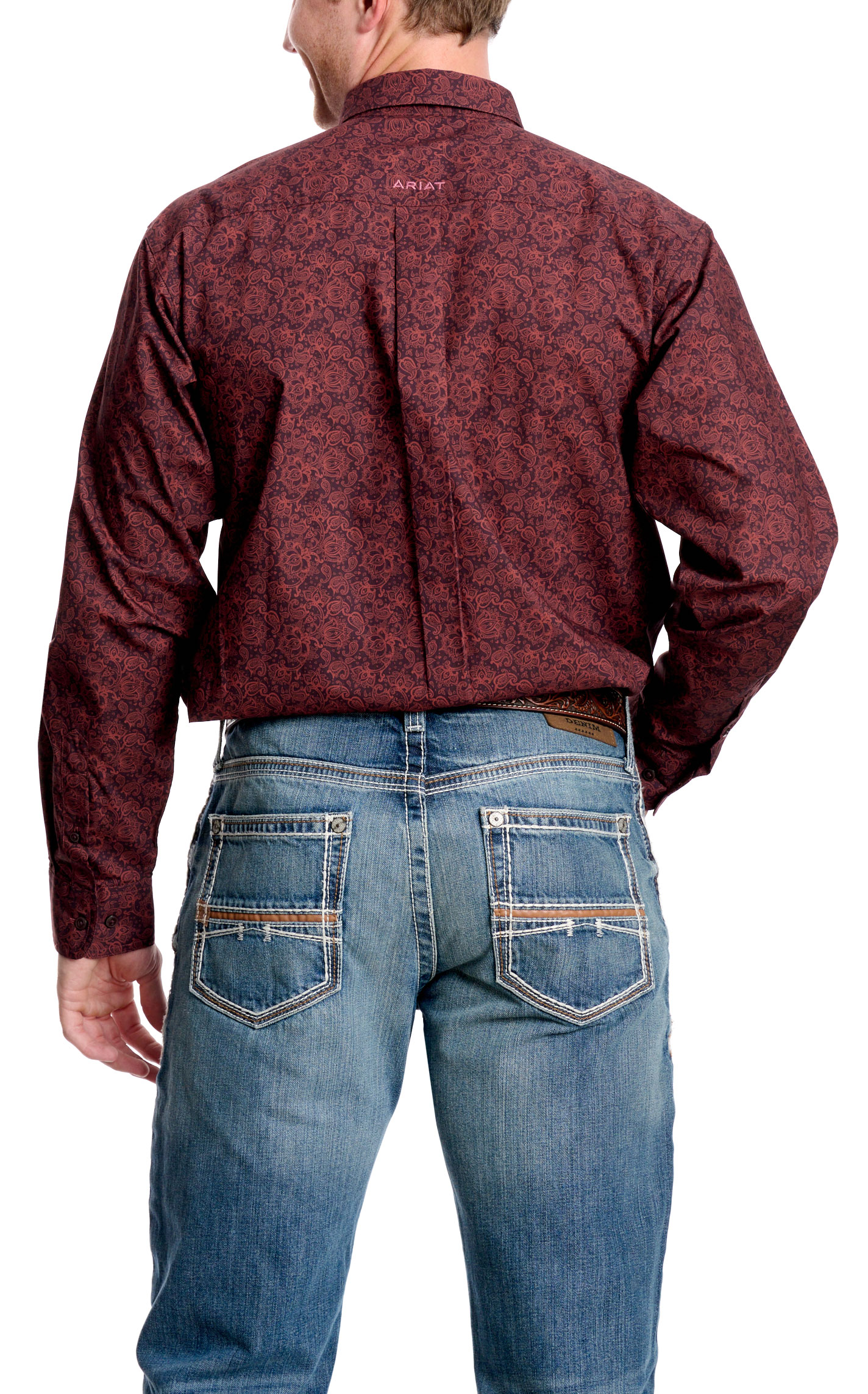 Ariat Men's Addison Dark & Milk Chocolate Paisley Western Shirt