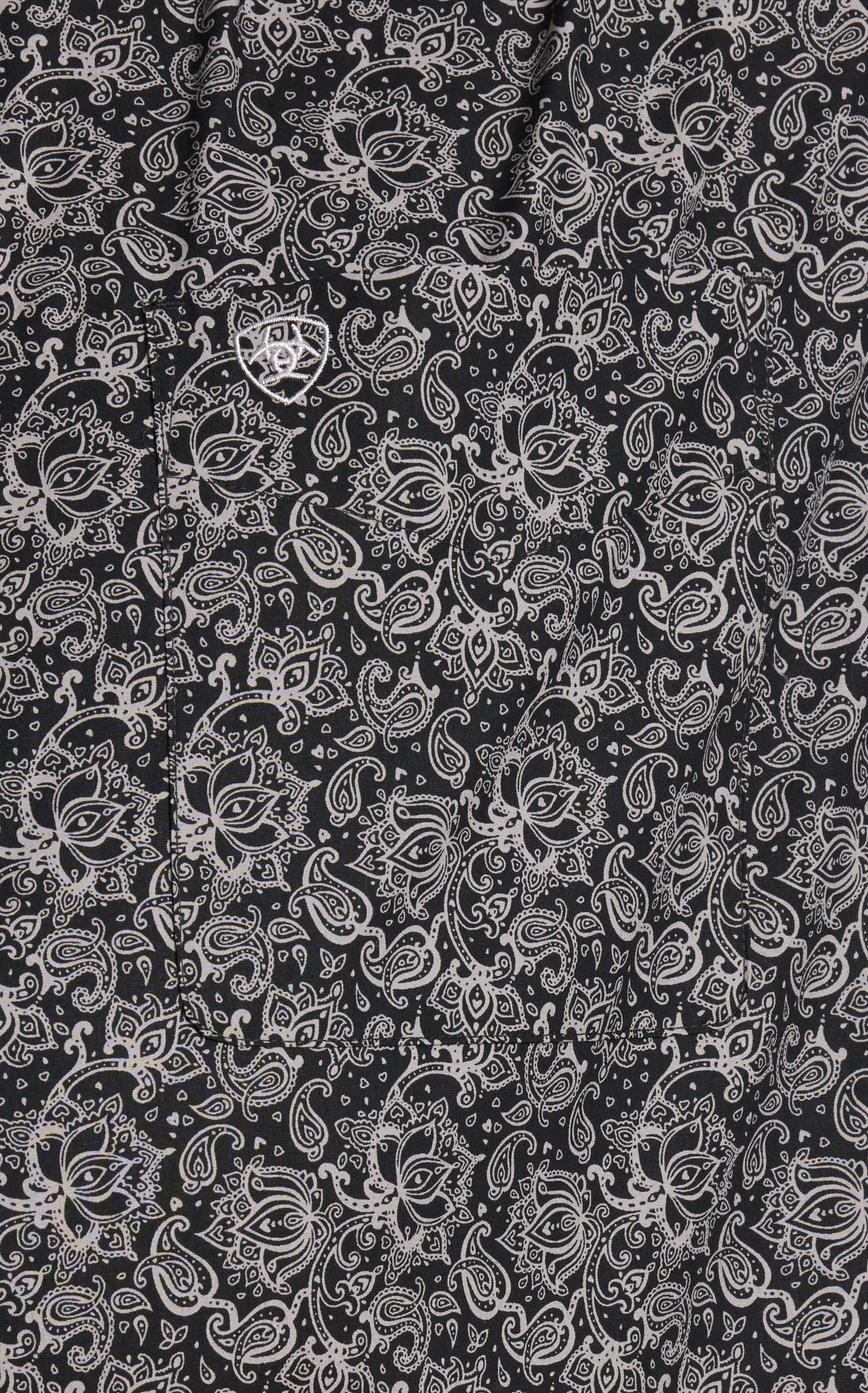 Ariat Men's Addison Black & Gray Paisley Western Shirt