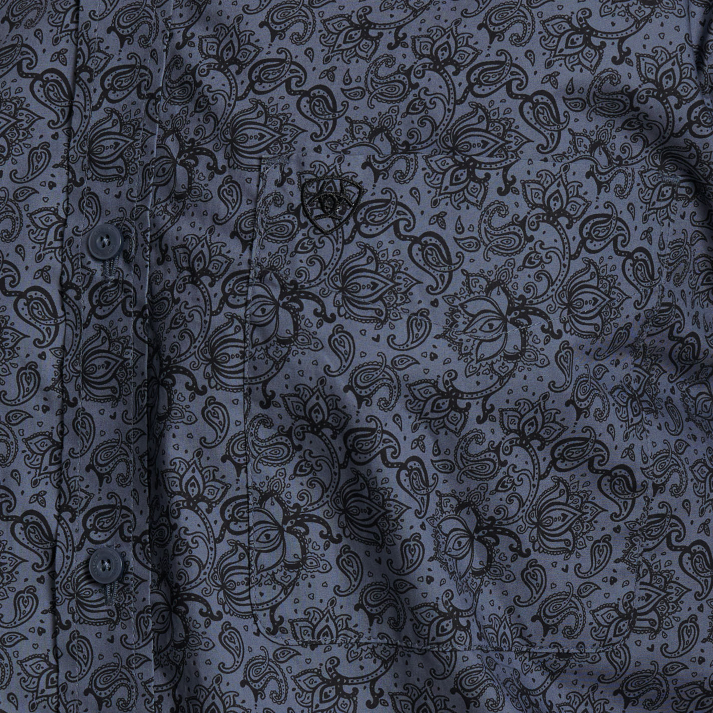 Ariat Men's Addison Grisaille Black Paisley Western Shirt