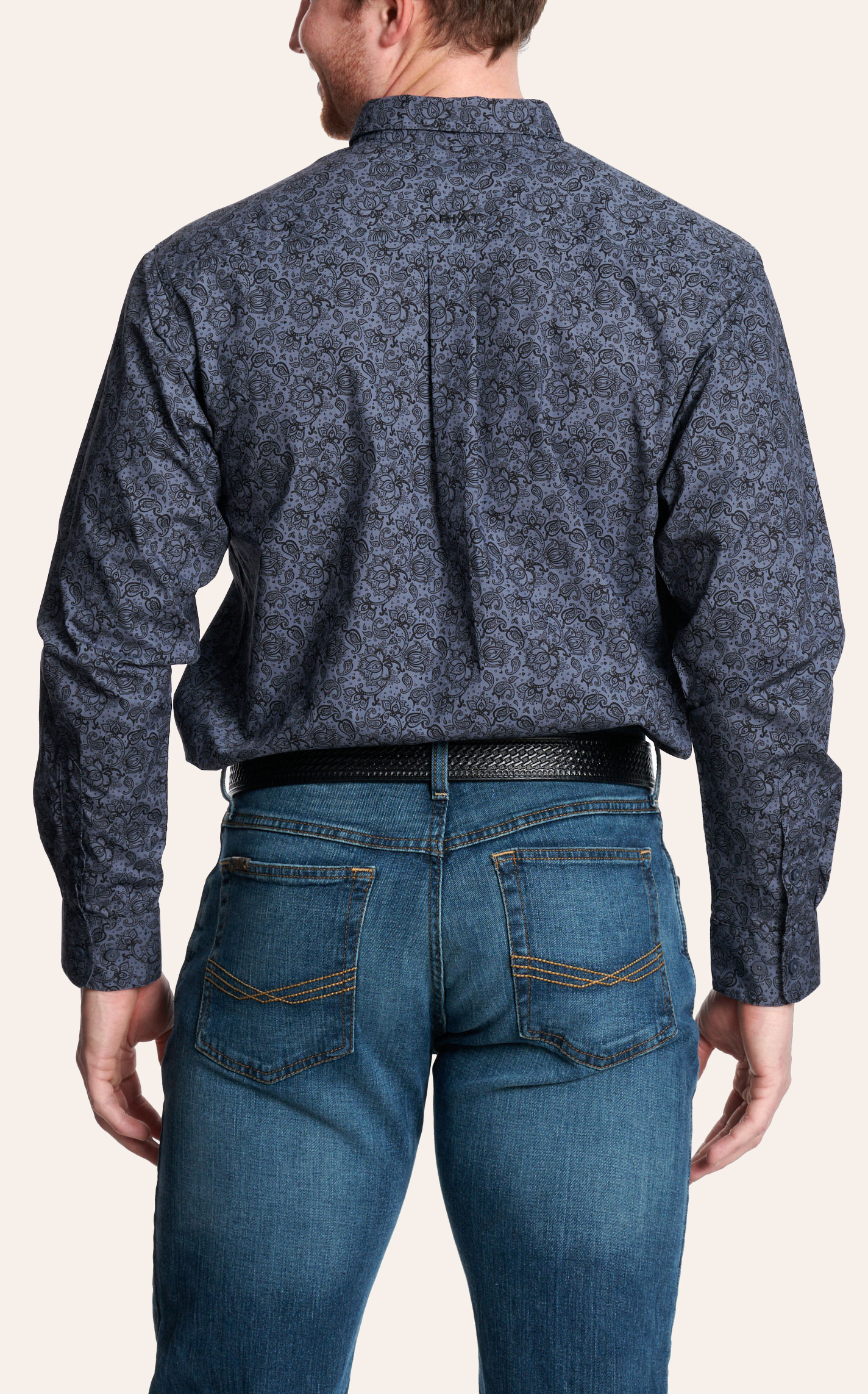 Ariat Men's Addison Grisaille Black Paisley Western Shirt