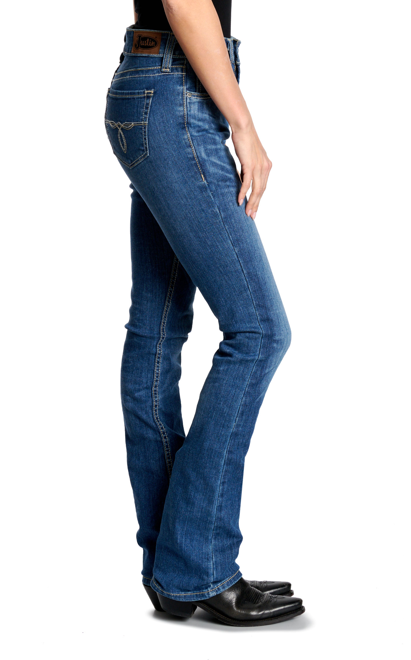 Justin Women’s Light Blue 1879 High Rise Bootcut Jeans - Cavender’s